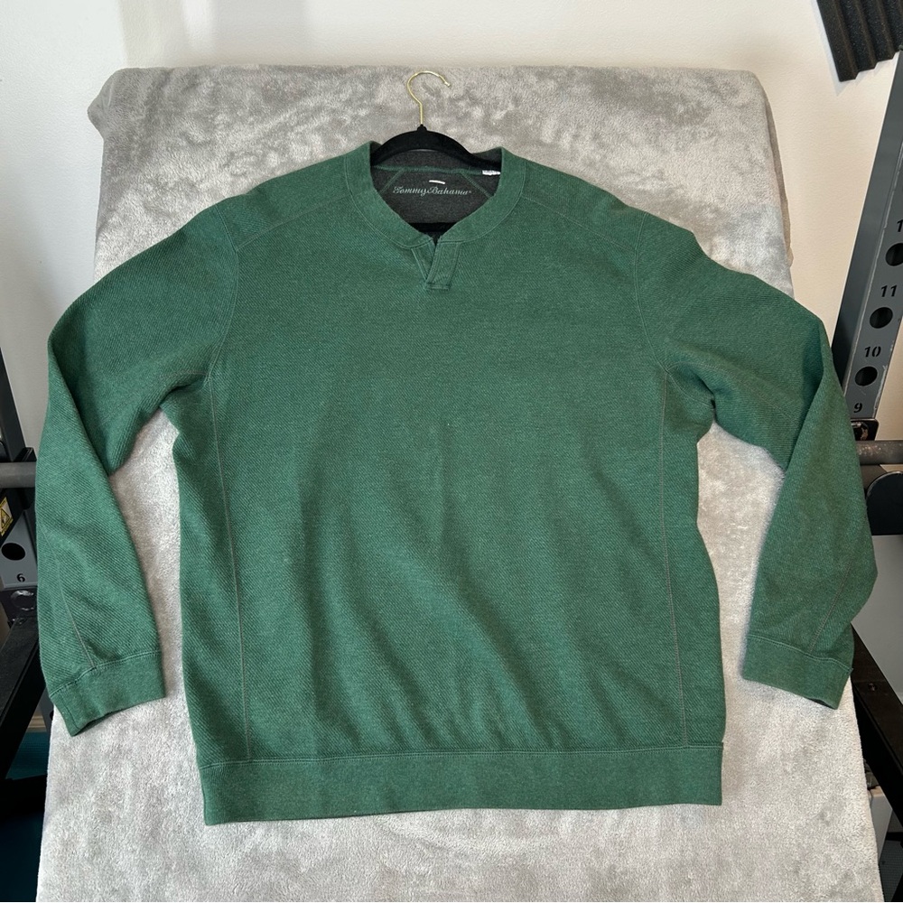 Tommy Bahama Embroidered Surfwear Sweatshirt Color Green Men’s Extra Large XL
